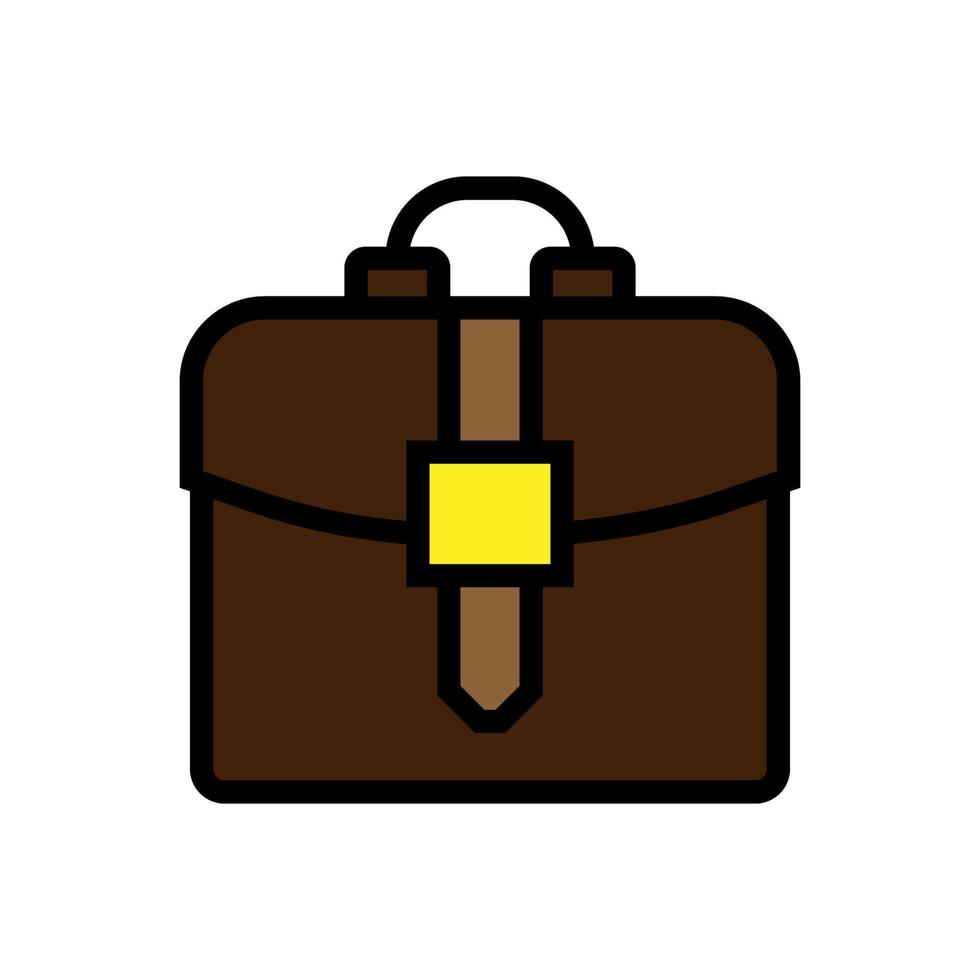 Business briefcase icon line isolated on white background. Black flat thin icon on modern outline style. Linear symbol and editable stroke. Simple and pixel perfect stroke vector illustration