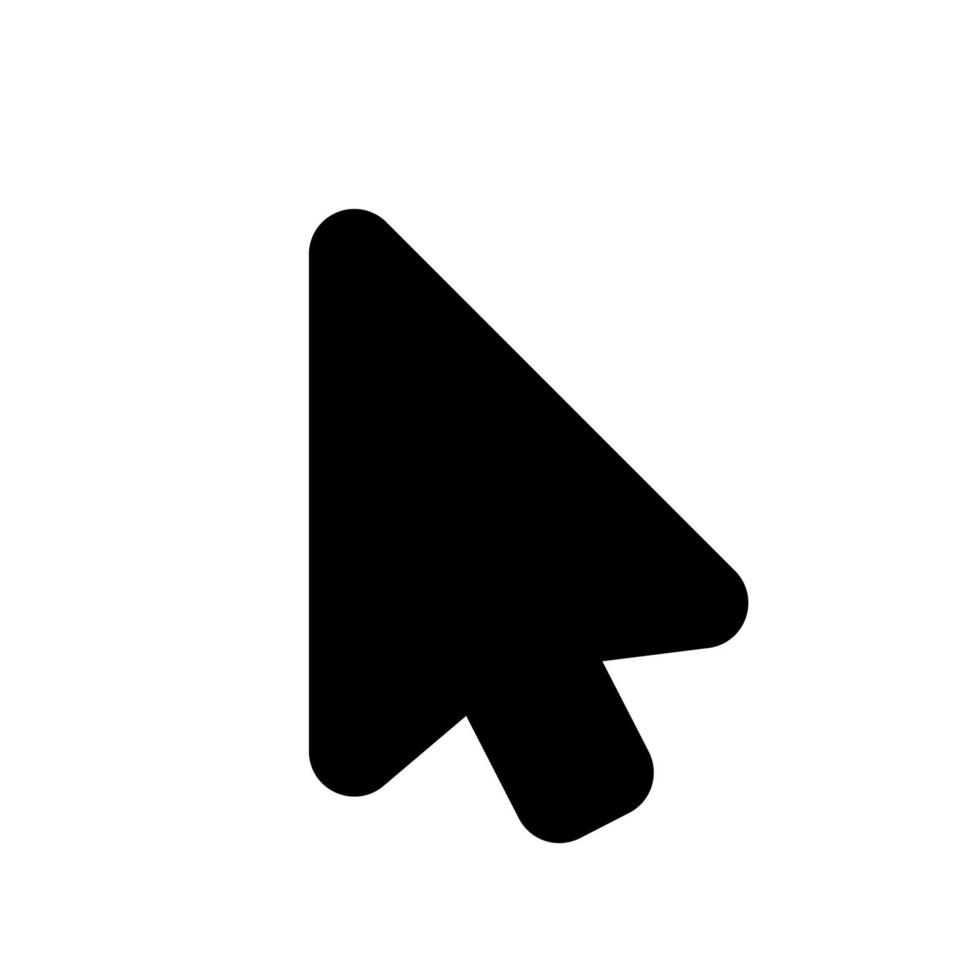 línea de icono de cursor de ratón aislada sobre fondo blanco. icono negro plano y delgado en el estilo de contorno moderno. símbolo lineal y trazo editable. ilustración de vector de trazo simple y perfecto de píxeles.