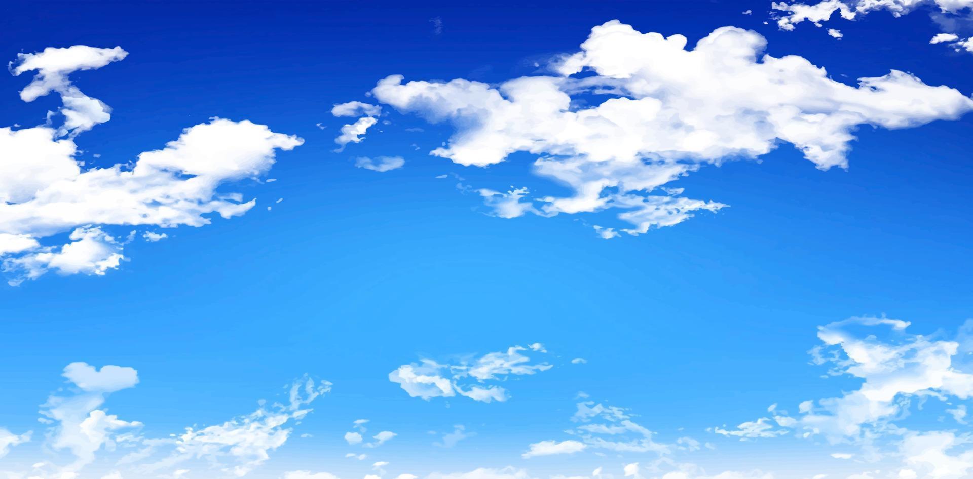 ilustración azul cielo con nubes antecedentes para verano fondo de pantalla, mi comercio señales Al por menor compras, anuncio negocio agencia, anuncios Campaña marketing, telones de fondo espacio, aterrizaje páginas, encabezamiento webs vector