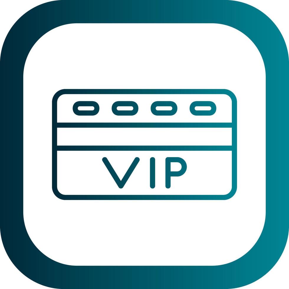 Member Card Vector Icon Design