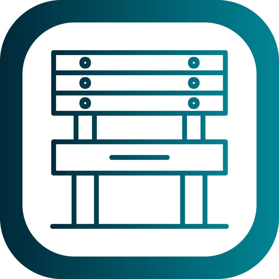 Bench Vector Icon Design