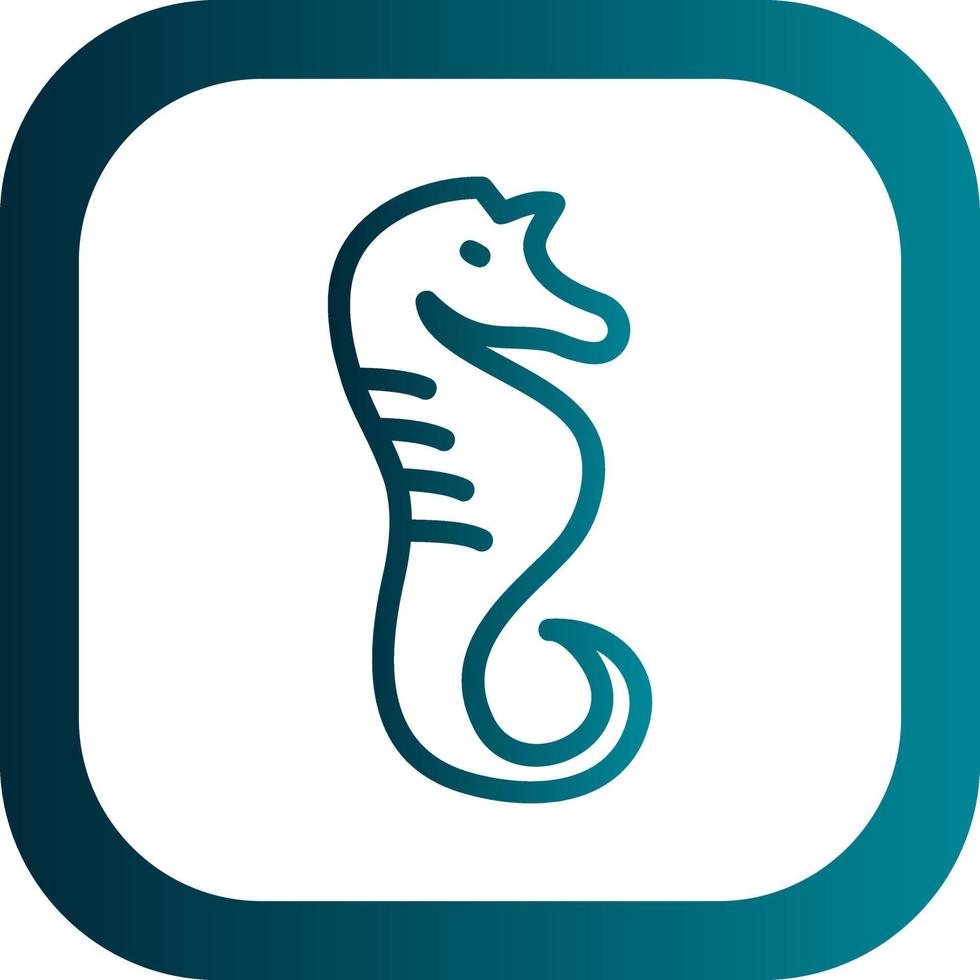 Seahorse Vector Icon Design