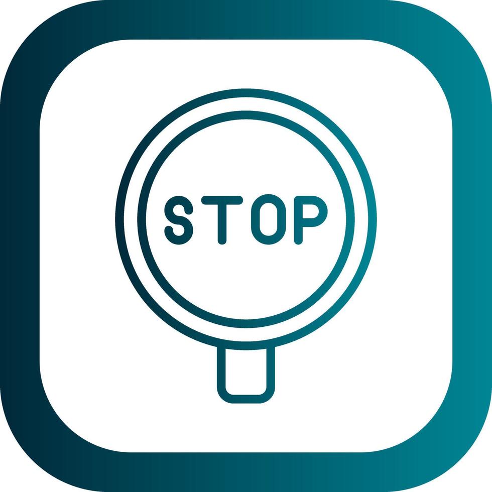 Stop Sign Vector Icon Design