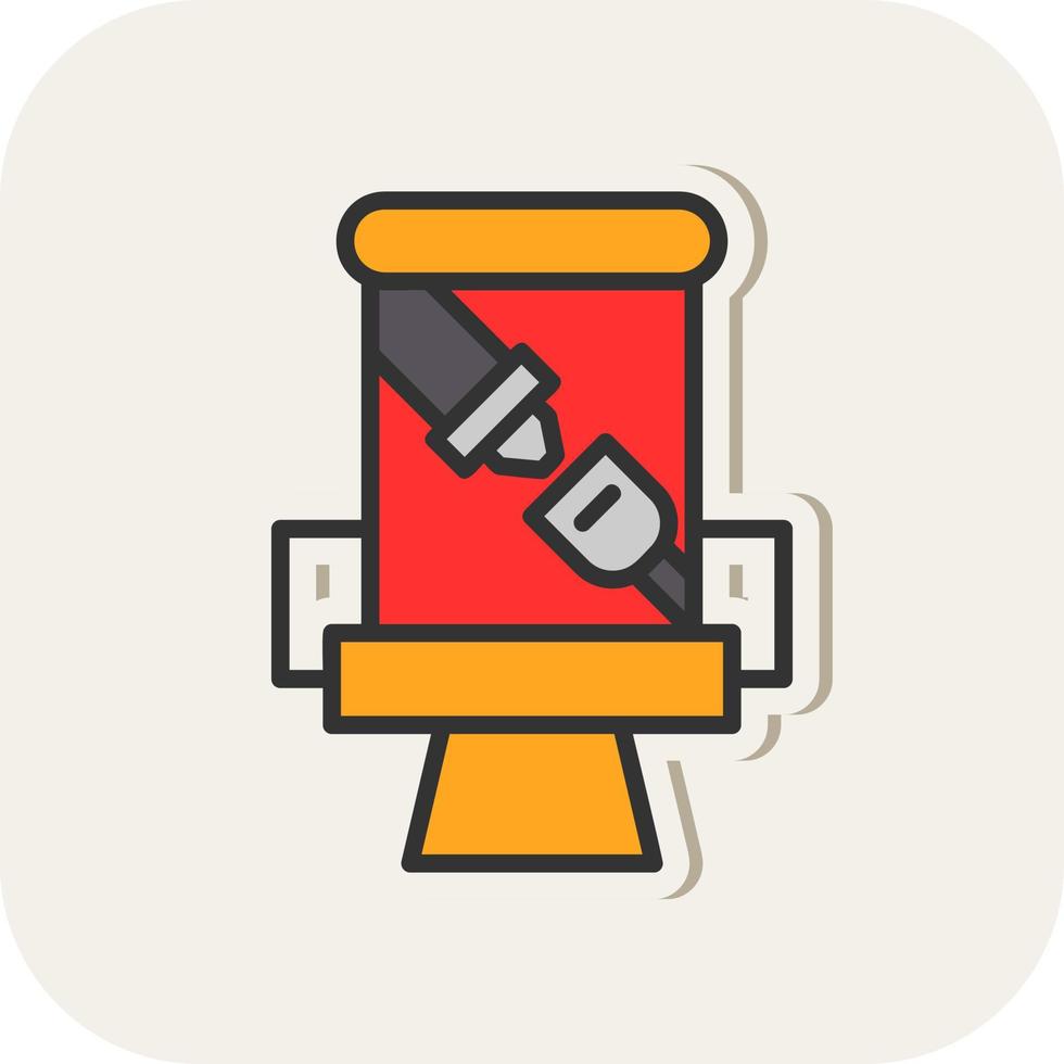 Seat Belt Vector Icon Design