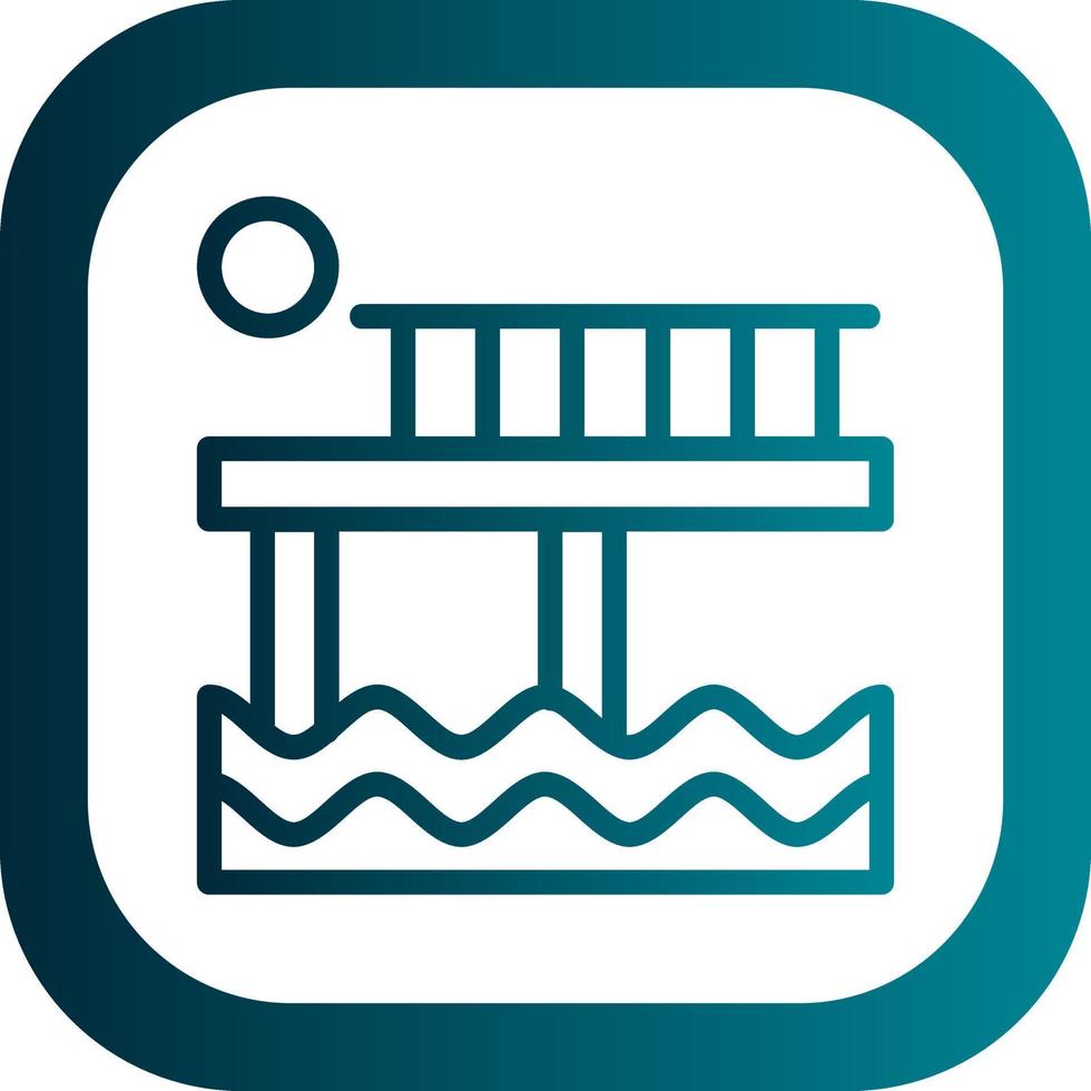 Pier Vector Icon Design