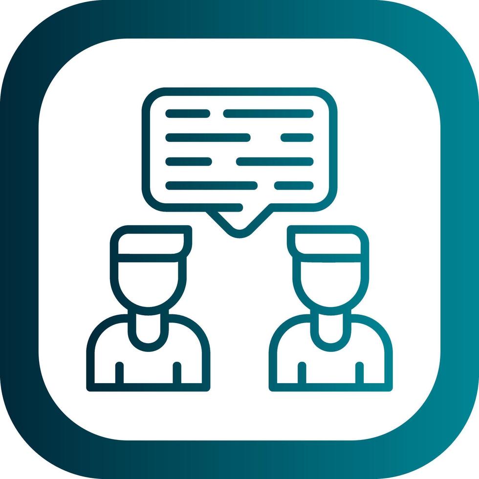 Conversation Vector Icon Design