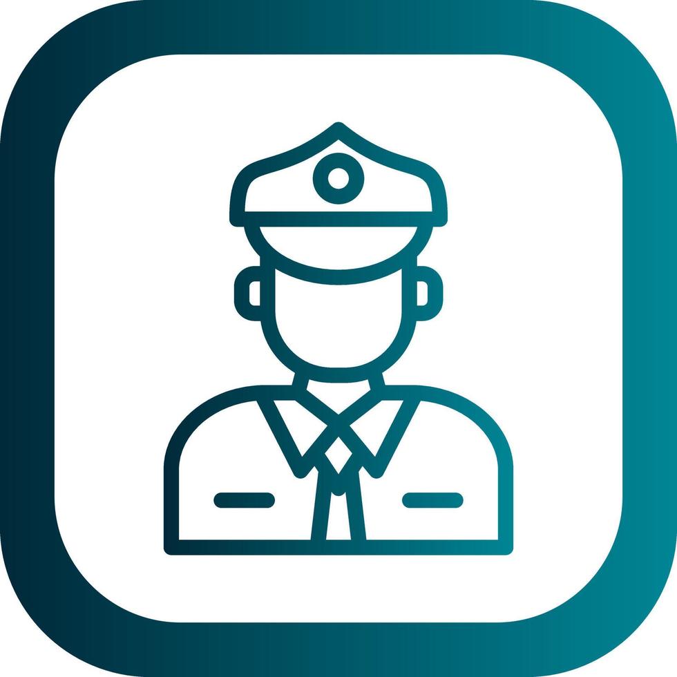Taxi Driver Vector Icon Design