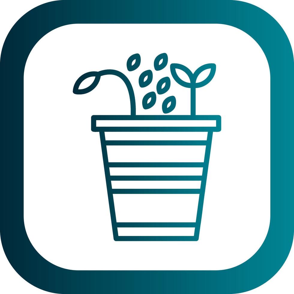 Seeding Vector Icon Design