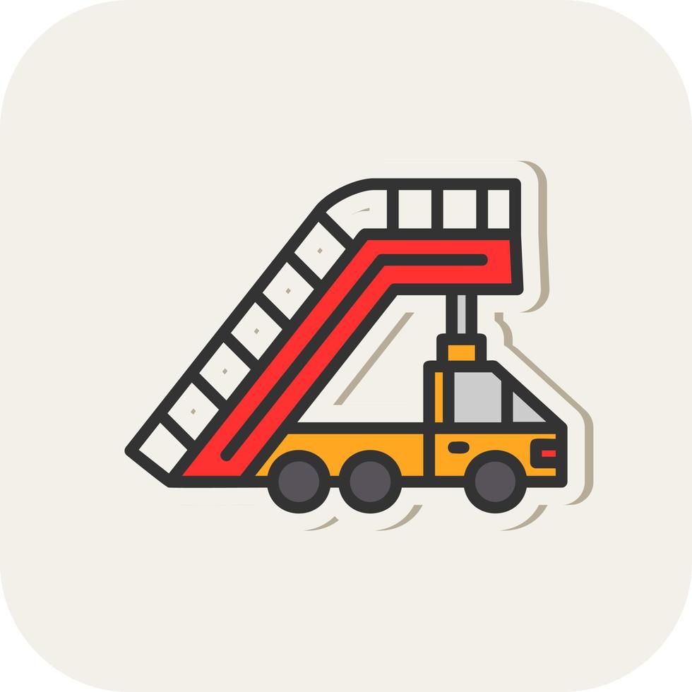 Stairs Vector Icon Design