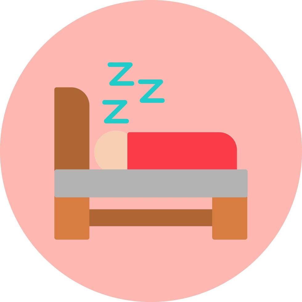 icono de vector de dormir