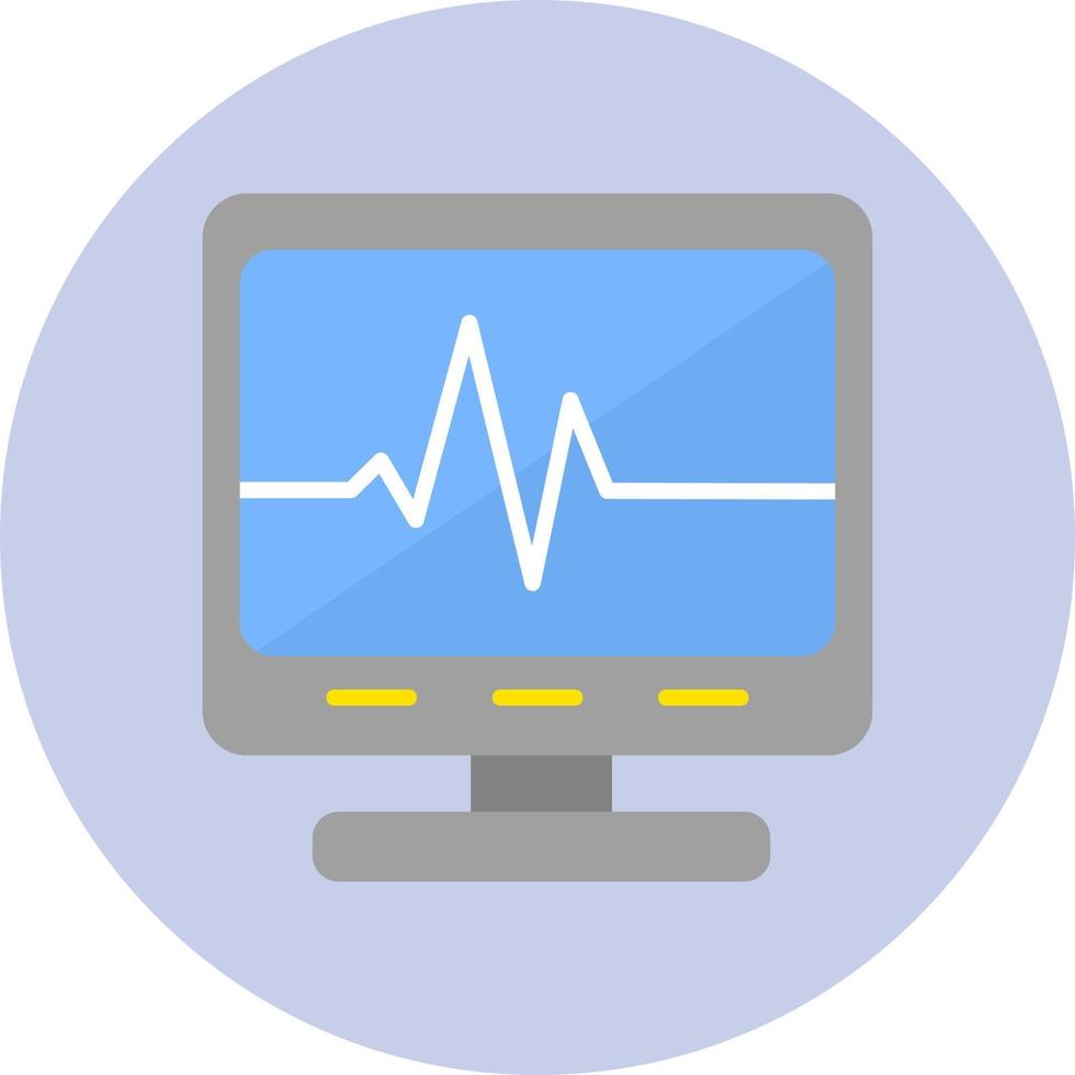 Ecg Reading Vector Icon