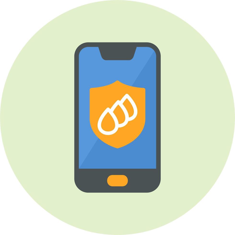 Waterproof phone Vector Icon