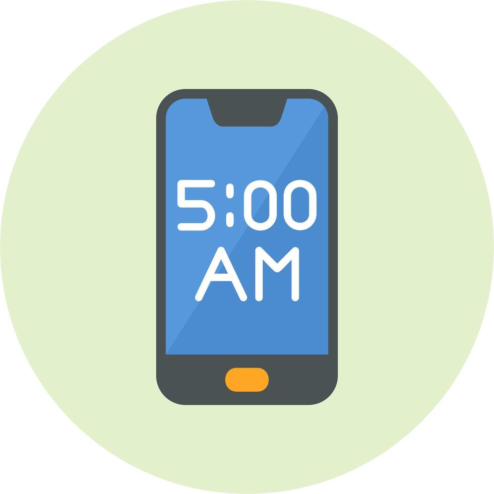 Smartphone Alarm Vector Icon