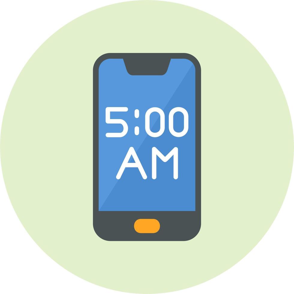 icono de vector de alarma de teléfono inteligente