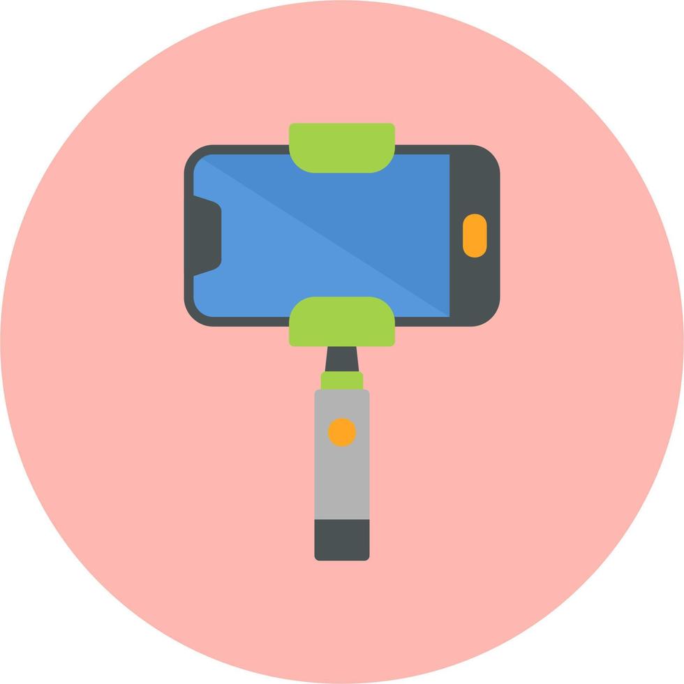 icono de vector de palo selfie