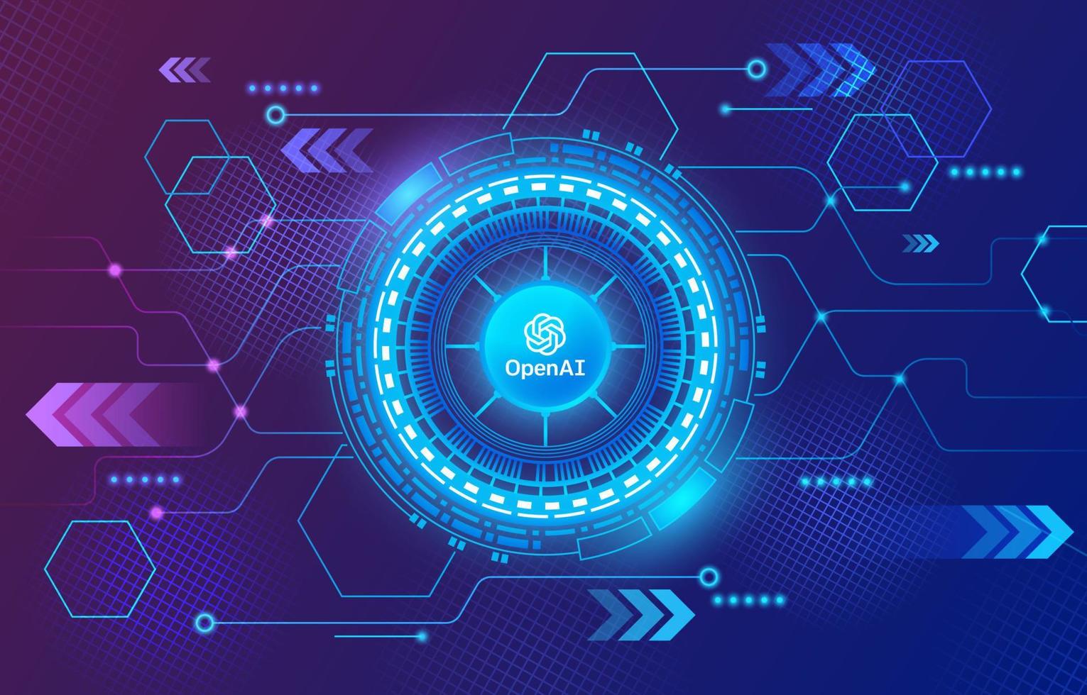 Artificial Intelligence AI Technology Concept Background vector