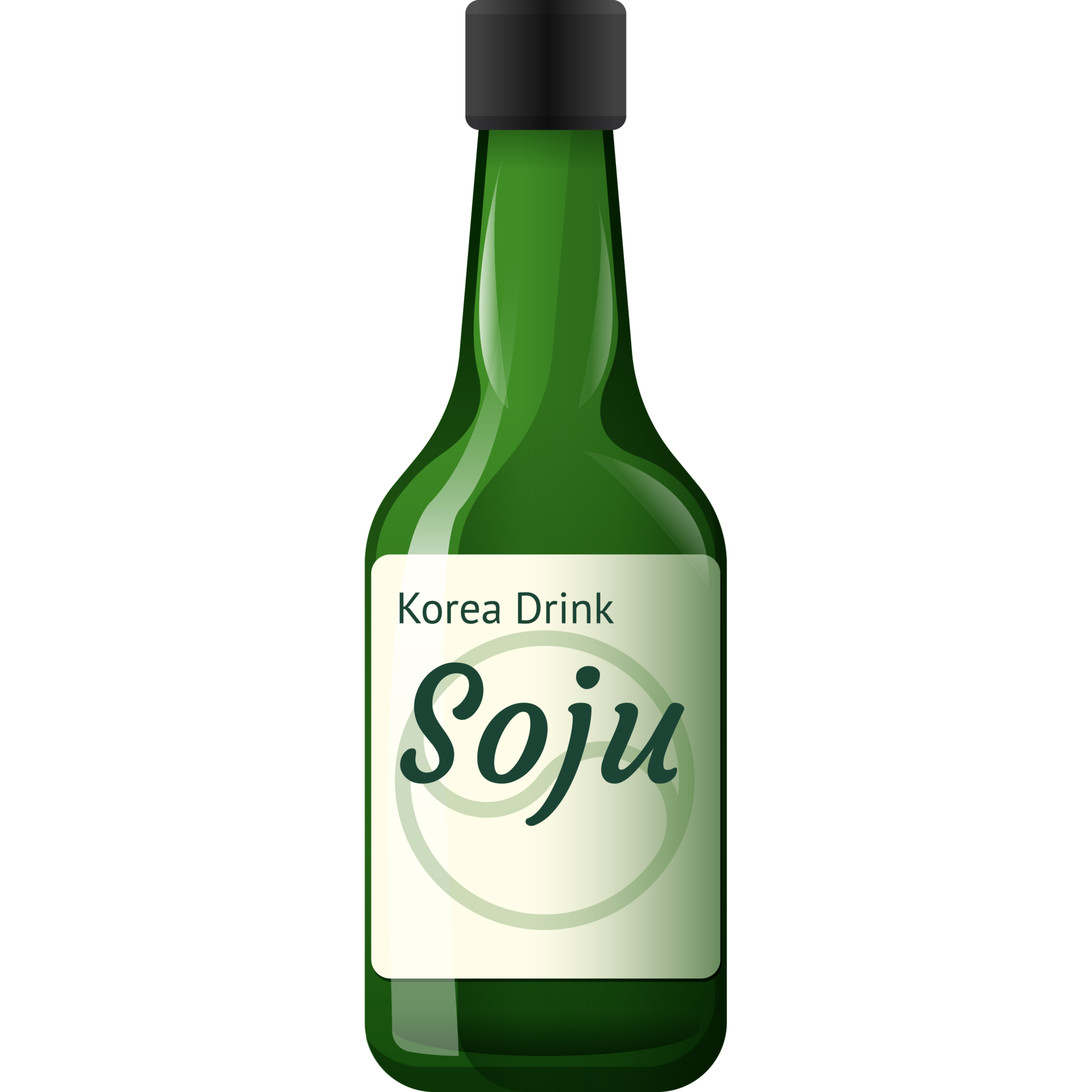korean soju drink flat lay 19982087 PNG