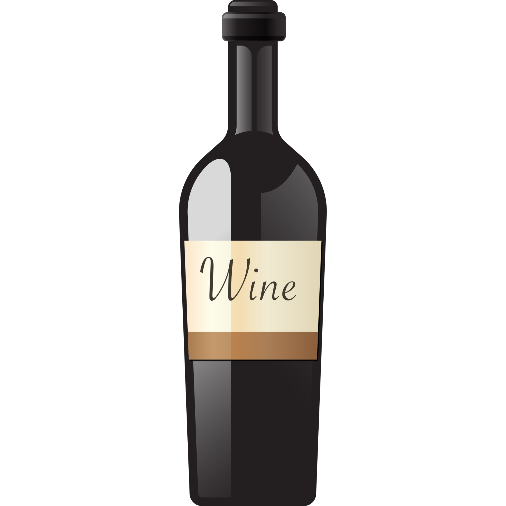 wine bottle flat lay 19982088 PNG