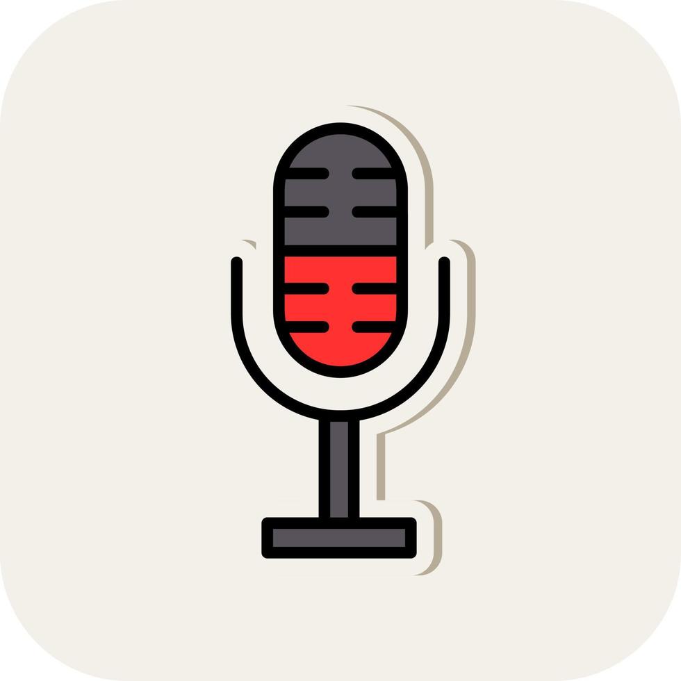 Podcast Vector Icon Design