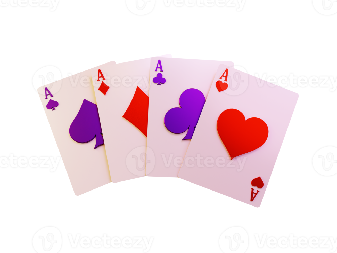 Modern Realistic Poker Card Element png