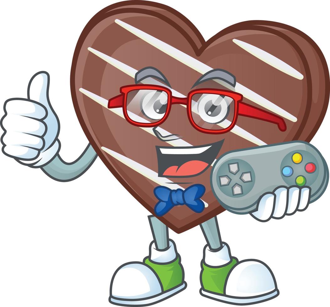 Stripes chocolate bar cartoon character style vector