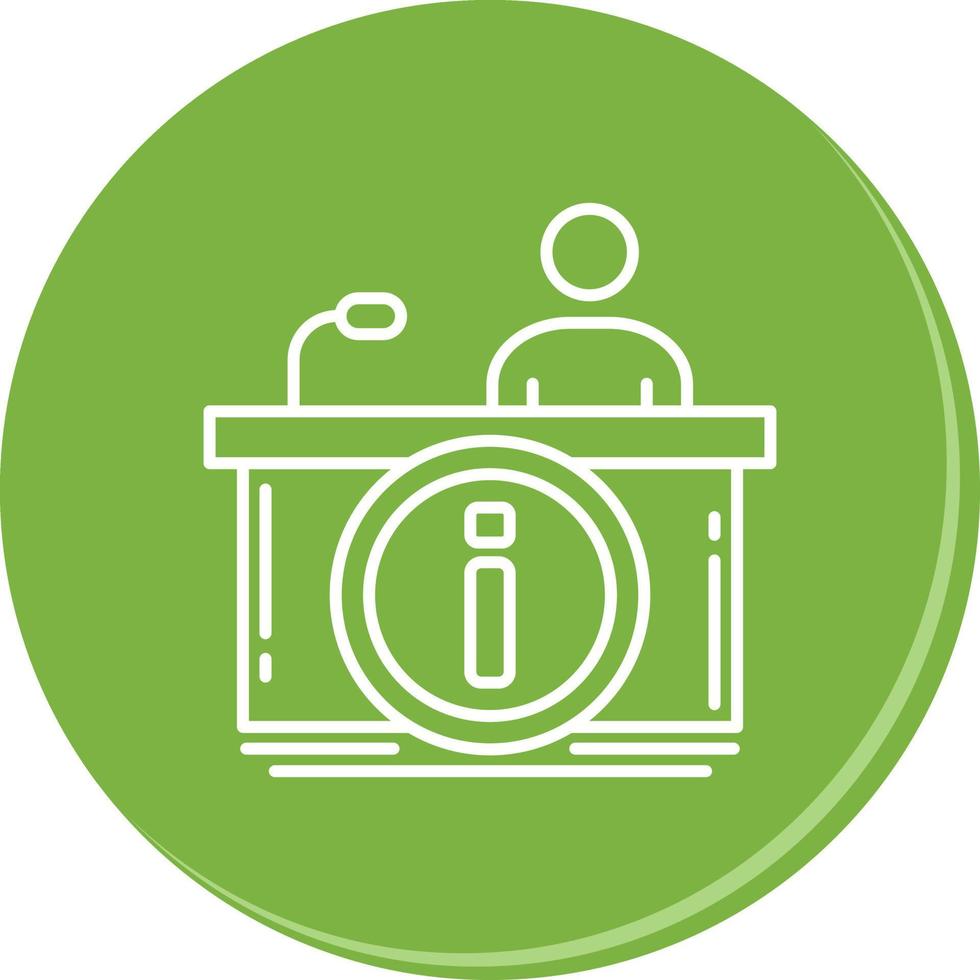 Information Desk Vector Icon