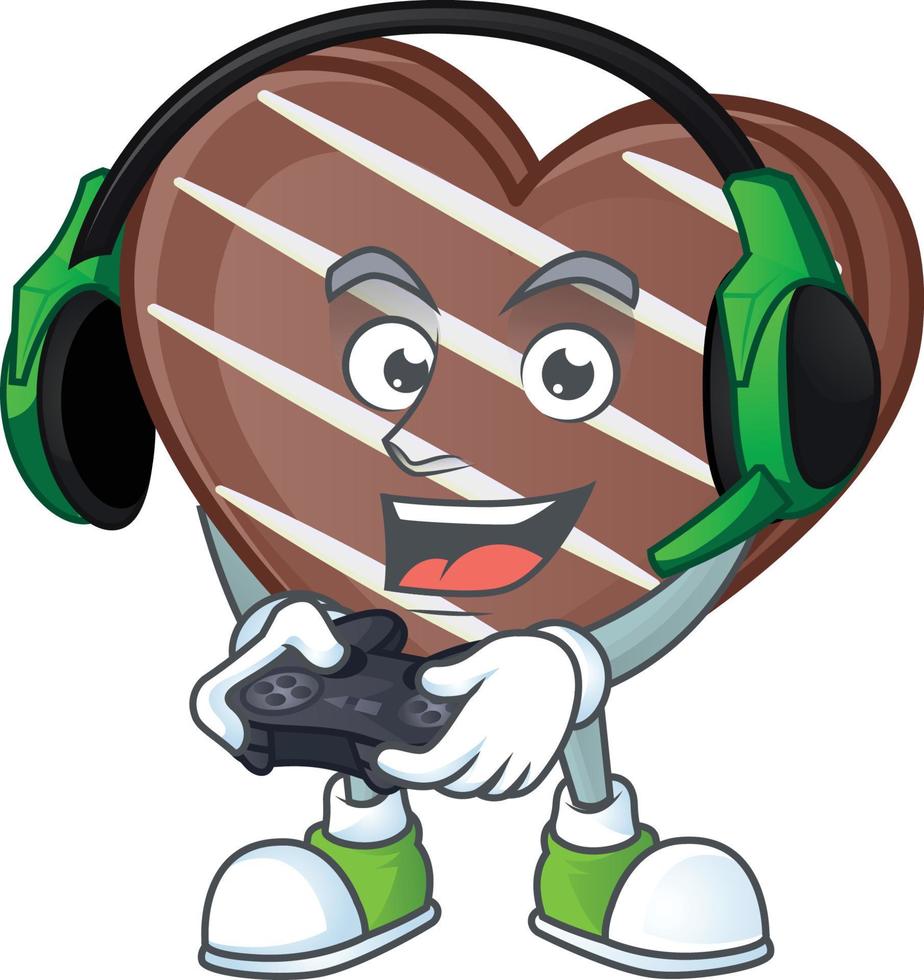 Stripes chocolate bar cartoon character style vector