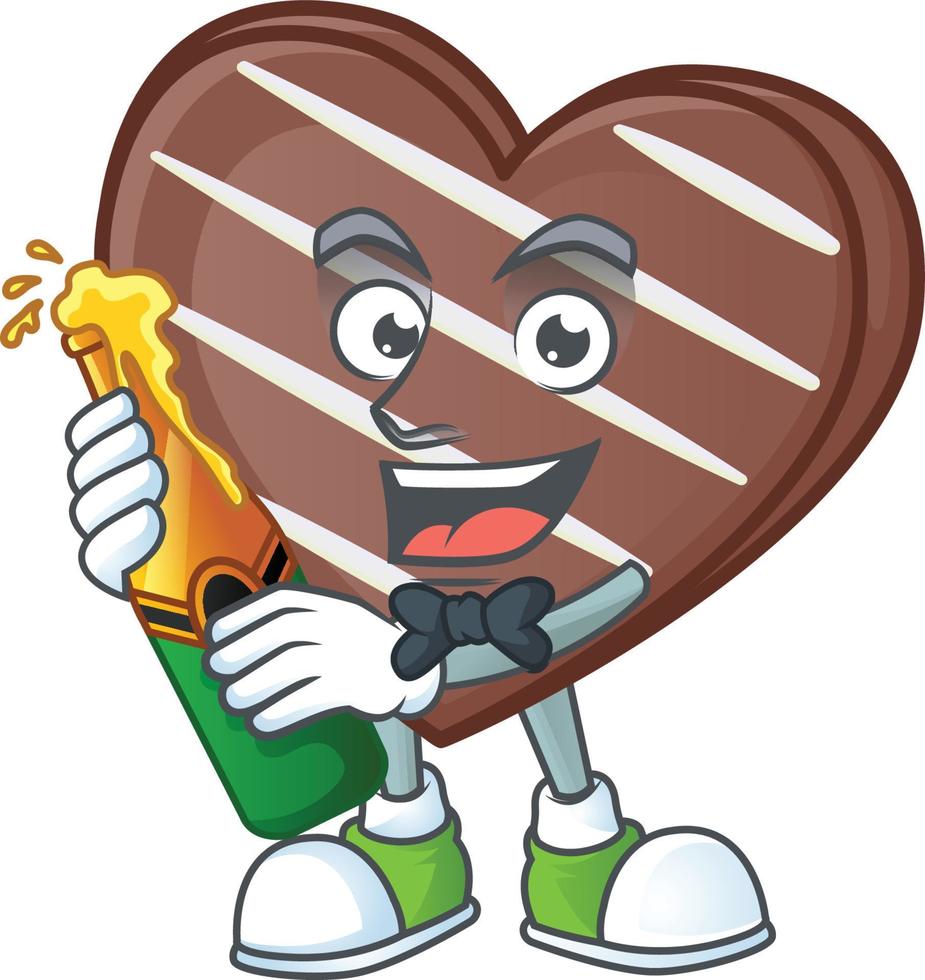 rayas chocolate bar dibujos animados personaje estilo vector