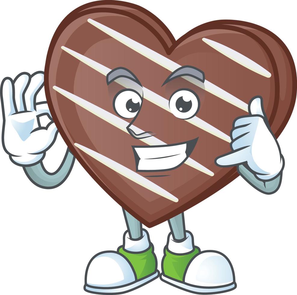 Stripes chocolate bar cartoon character style vector