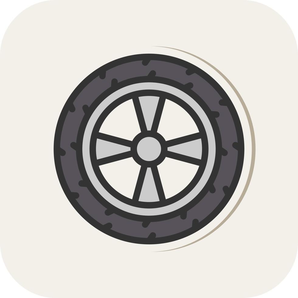 Wheel Vector Icon Design