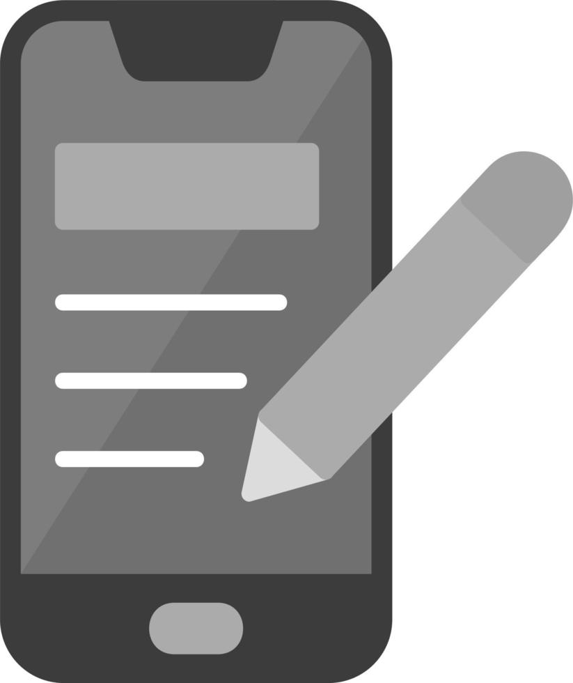 Smartphone Notepad Vector Icon