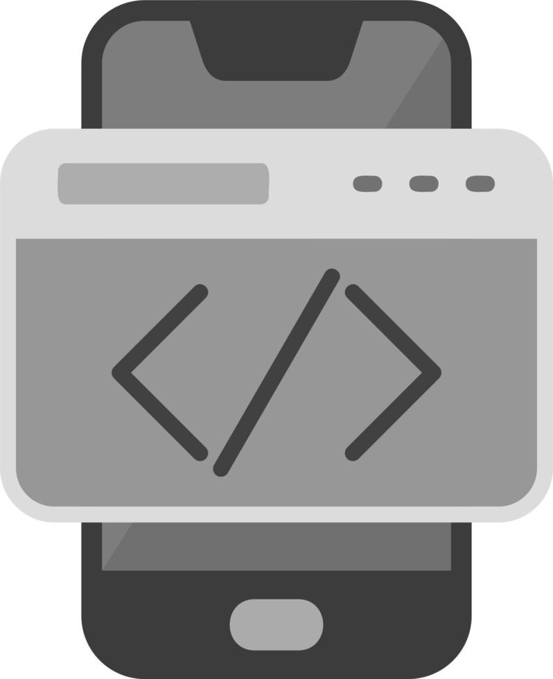 Smartphone Coding Vector Icon