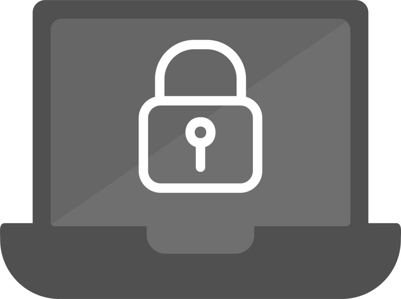 Laptop Lock Vector Icon