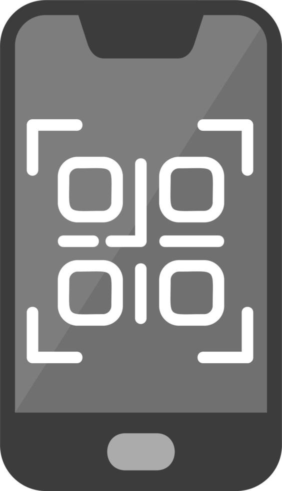 teléfono inteligente qr código vector icono