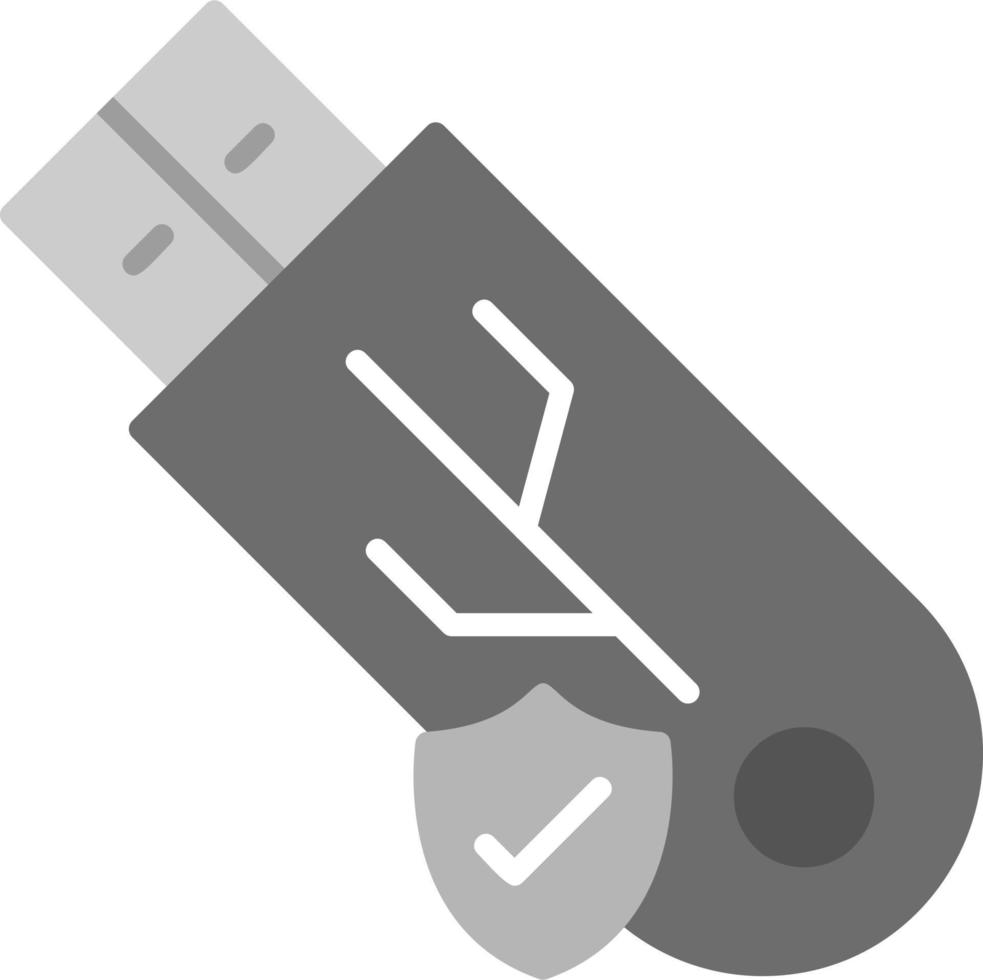 Usb Secure Vector Icon