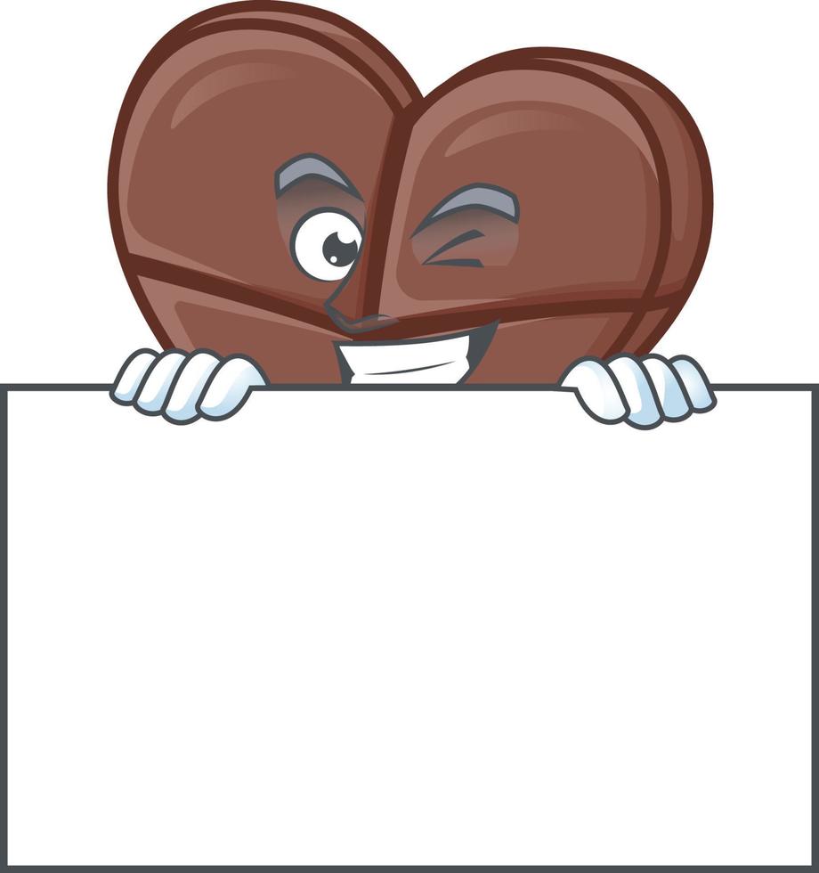 chocolate bar amor dibujos animados personaje estilo vector