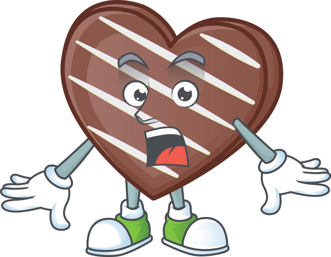 Stripes chocolate bar cartoon character style vector