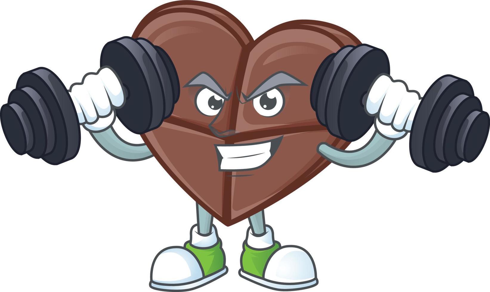 Chocolate bar love cartoon character style vector