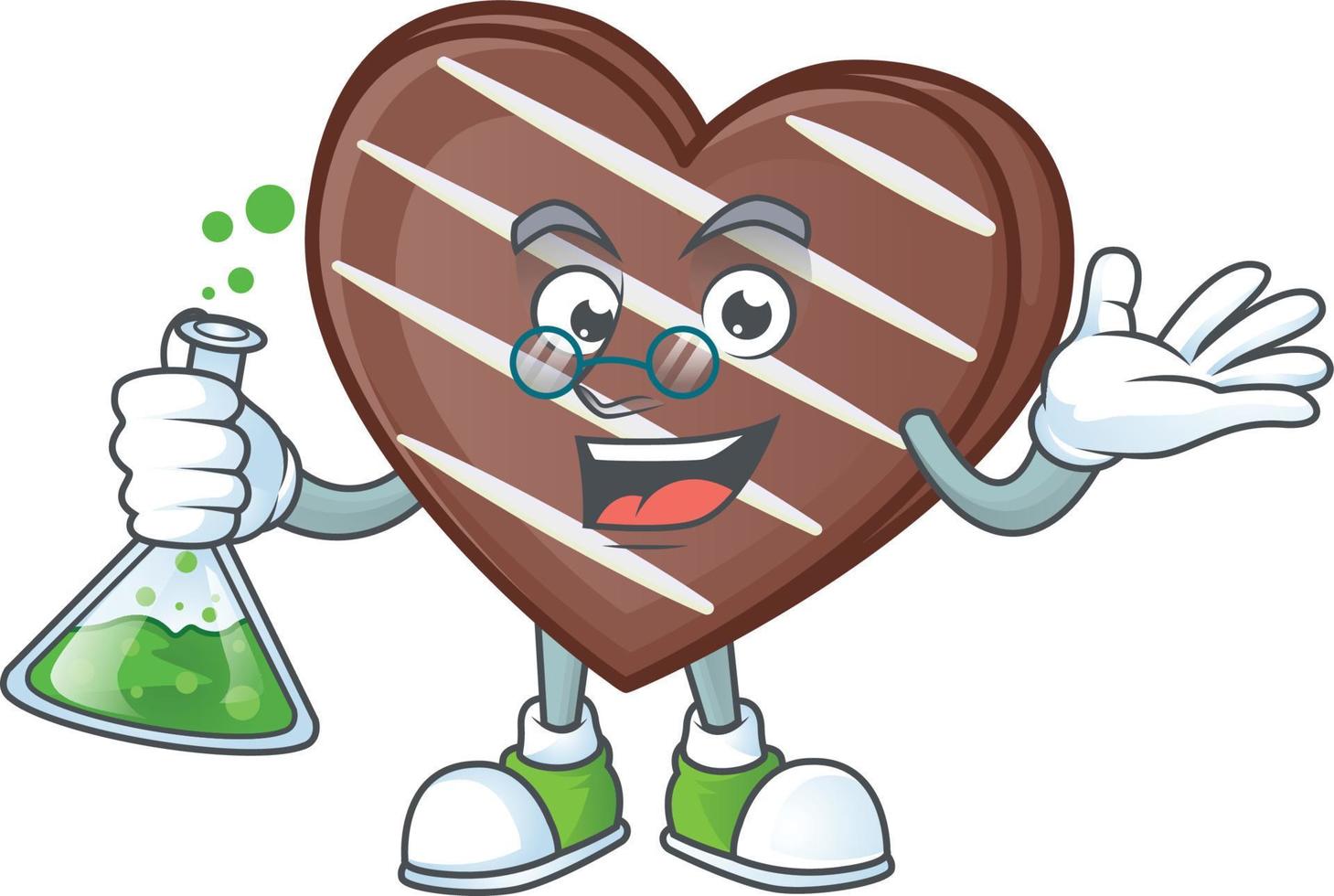 Stripes chocolate bar cartoon character style vector