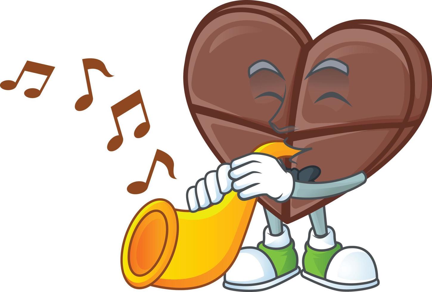 Chocolate bar love cartoon character style vector