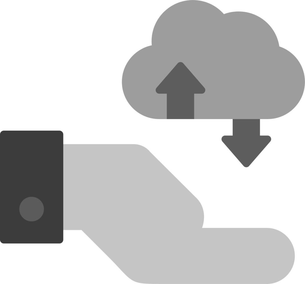 Cloud Data Transfer Vector Icon