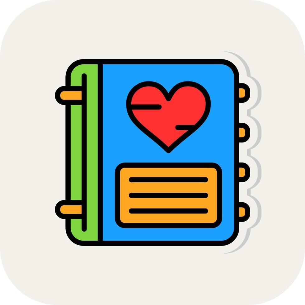 Diary Vector Icon Design