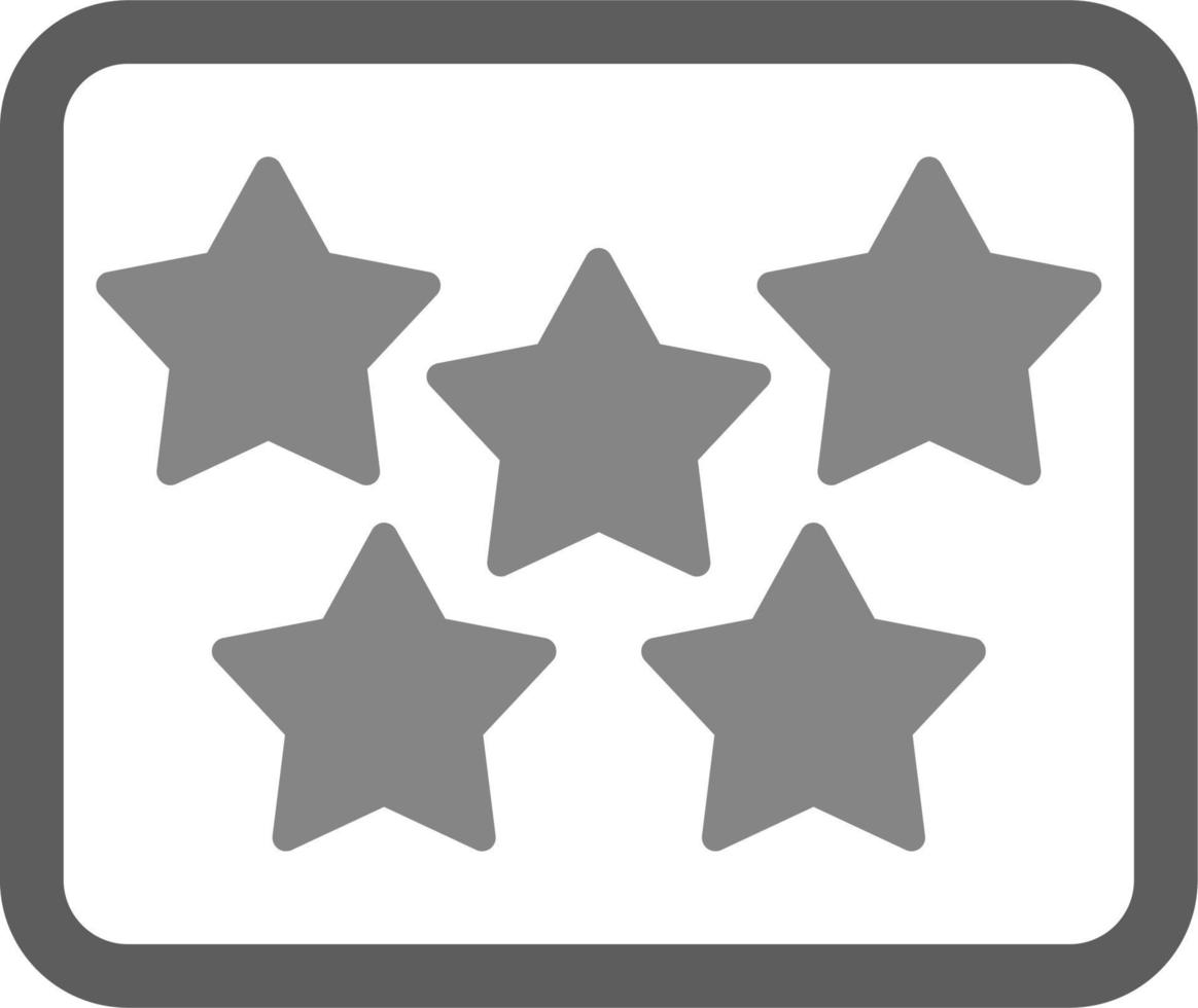 Five Star Vector Icon