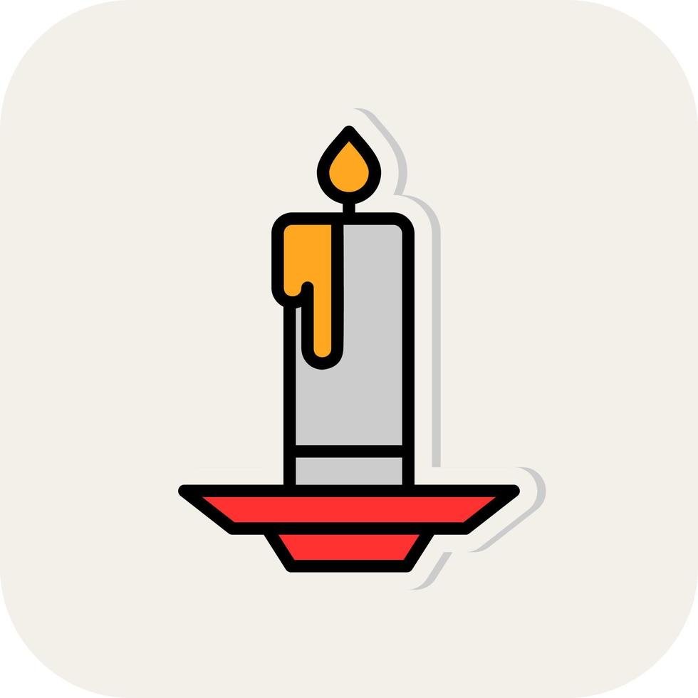 Candle Vector Icon Design