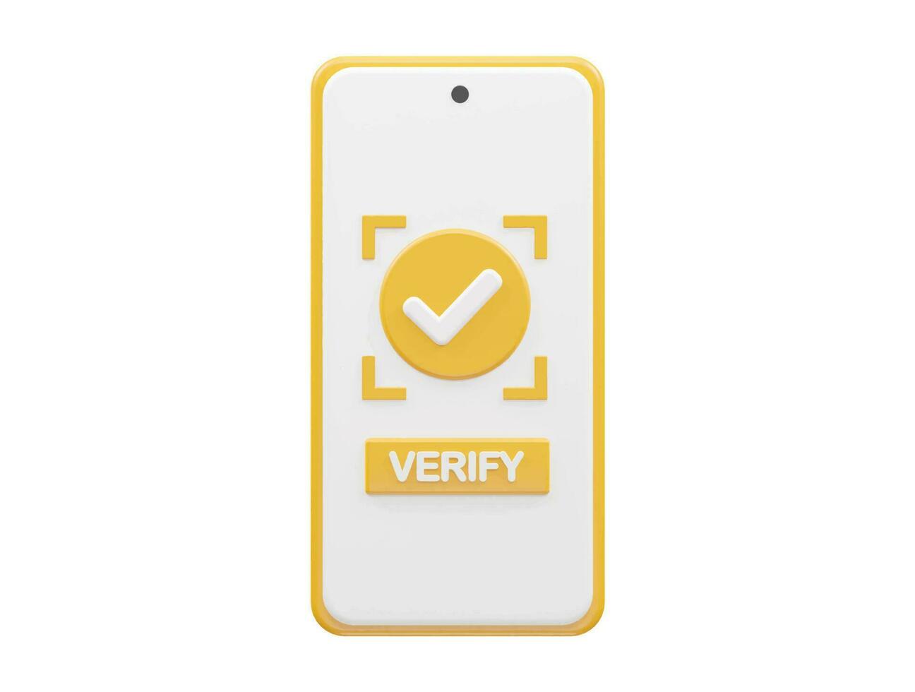 Verified icon 3d rendering vector illustration