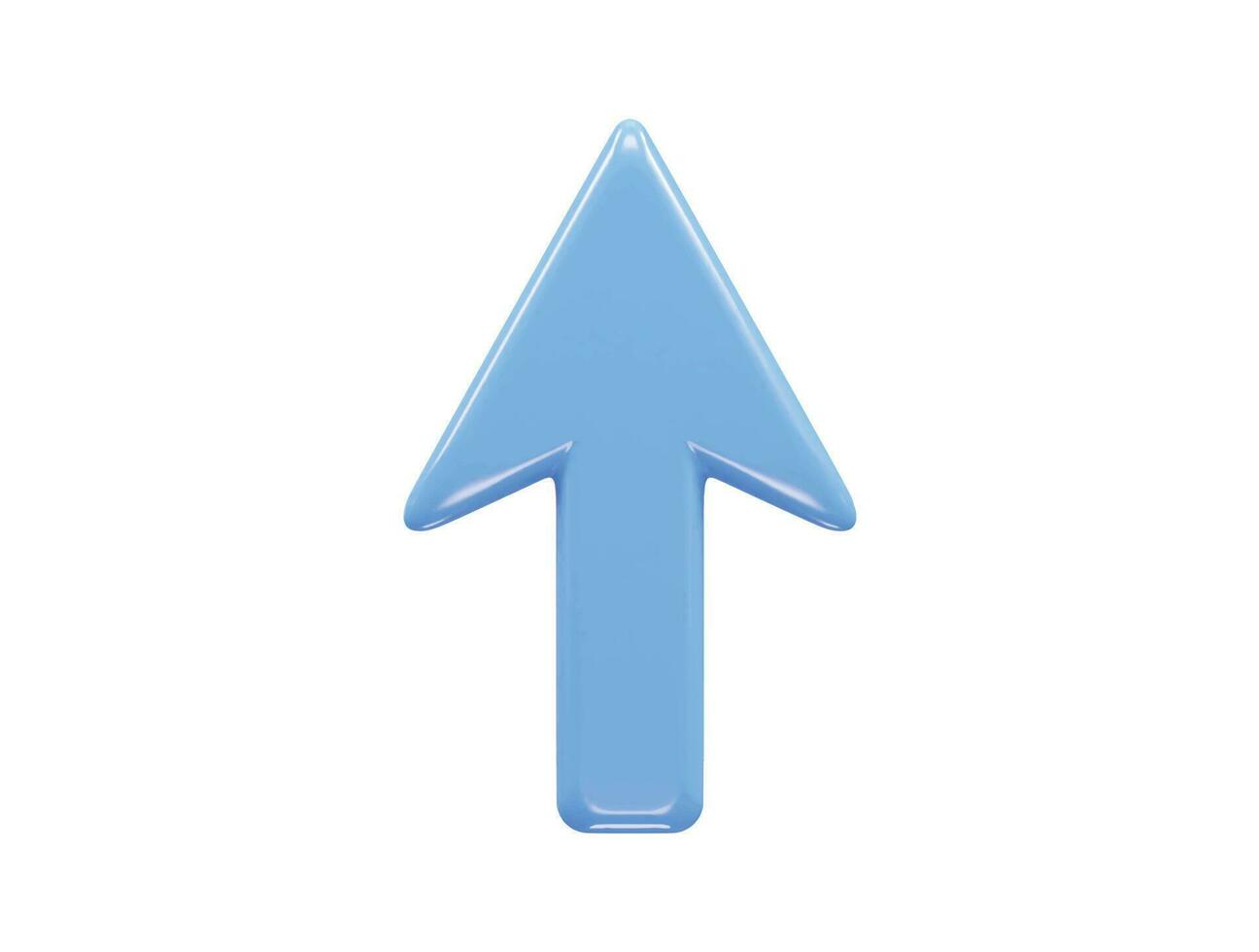 3d rendering vector illustration arrow icon