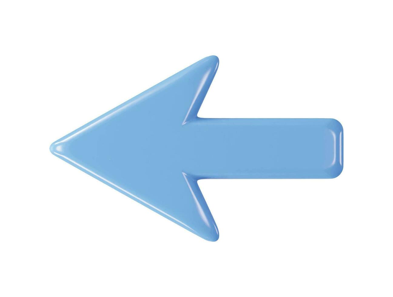 3d rendering vector illustration arrow icon