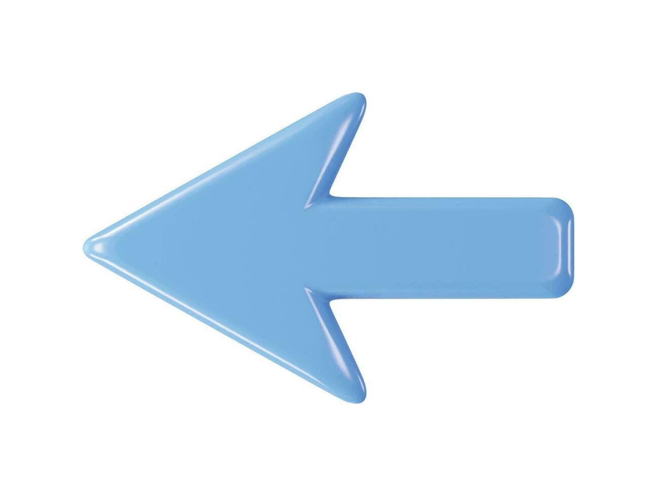 3d rendering vector illustration arrow icon