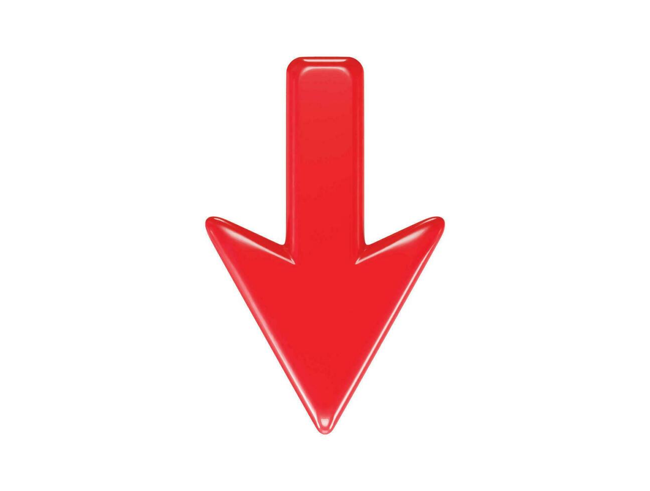 3d representación vector ilustración flecha icono