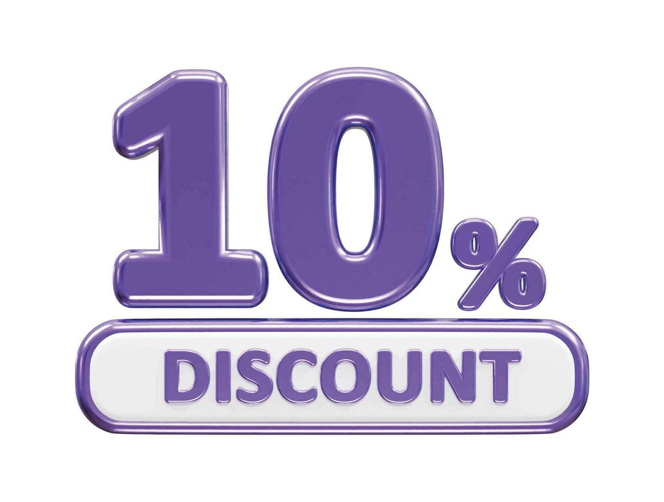 Discount sale percentage  vector illustration 3d render